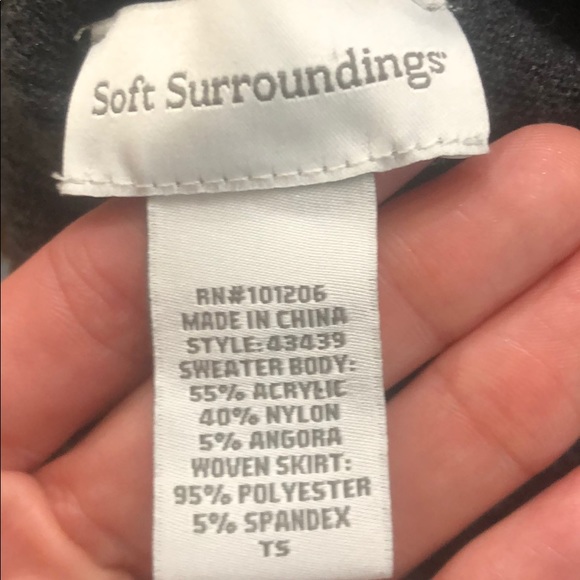 (Sold) Soft Surroundings Angora Chloe Dress Char - Picture 8 of 8